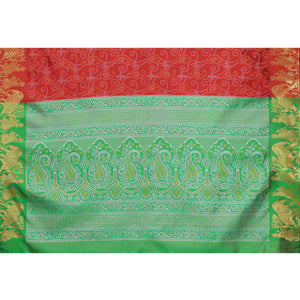 Maroon Woven Banarasi Silk Saree