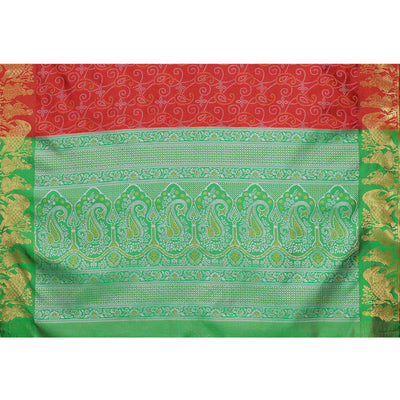 Maroon Woven Banarasi Silk Saree