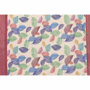 Cream Digital Floral Printed Linen Saree