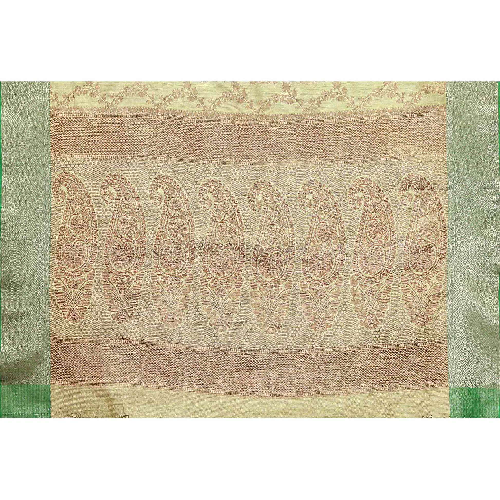 green-floral-woven-banarasi-silk-saree-3