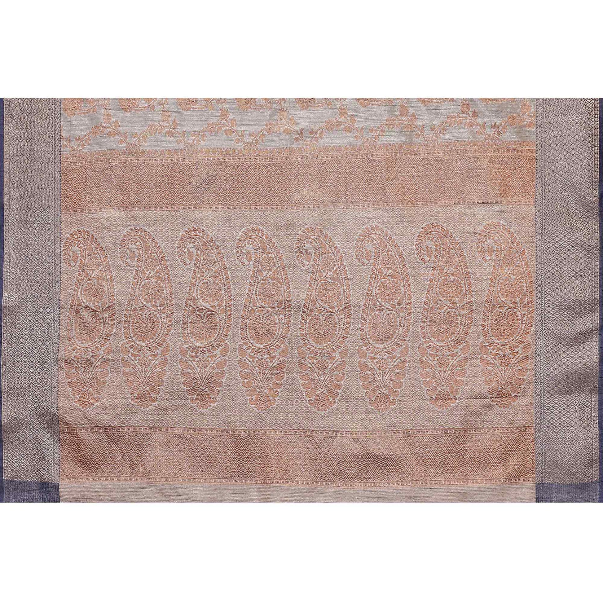 grey-floral-woven-banarasi-silk-saree-1