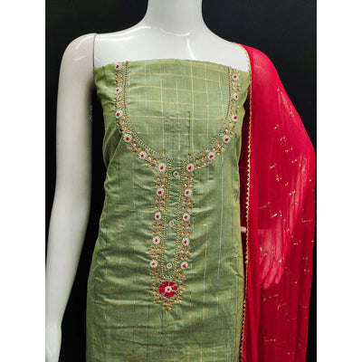 green-embroidered-chanderi-dress-material-8