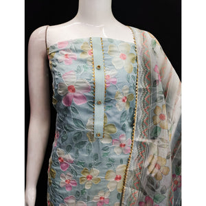 grey-floral-printed-organza-dress-material