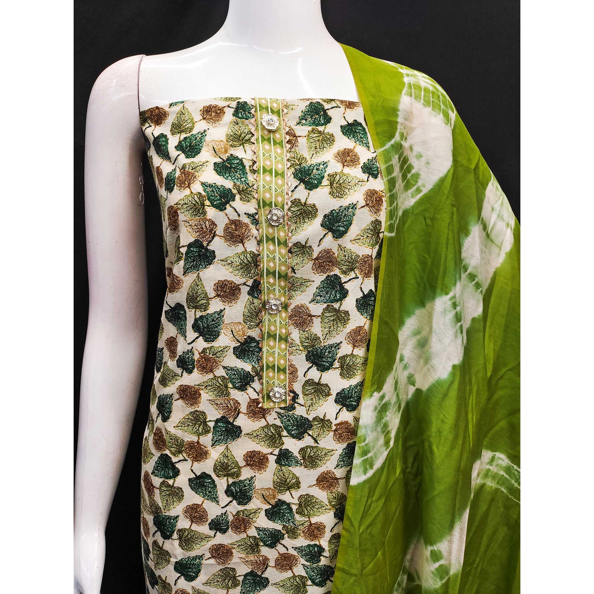 green-foil-printed-cotton-blend-dress-material-3