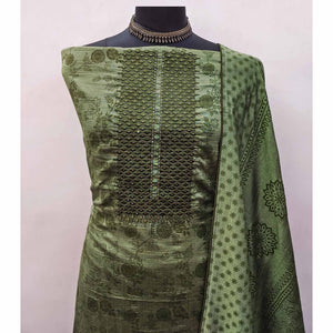 green-sequins-embroidered-vichitra-silk-dress-material-1