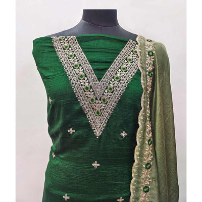 green-floral-embroidered-vichitra-silk-dress-material-8
