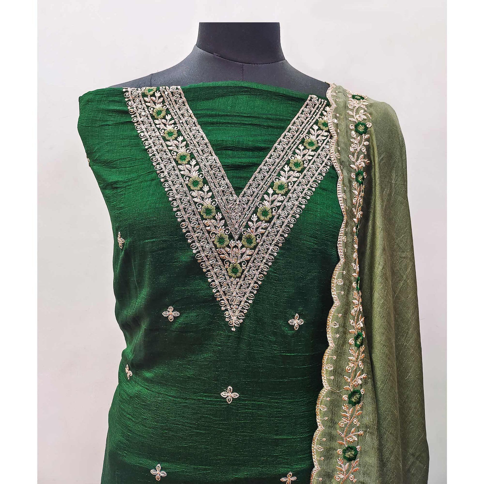 green-floral-embroidered-vichitra-silk-dress-material-8