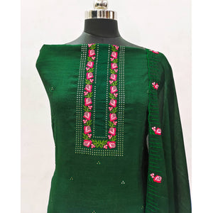 green-embroidered-vichitra-silk-dress-material-1