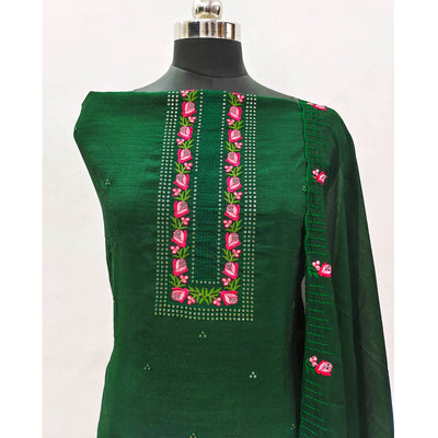 green-embroidered-vichitra-silk-dress-material-1