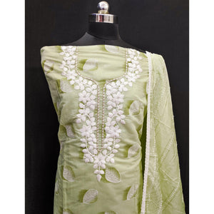 green-printed-chanderi-dress-material-1