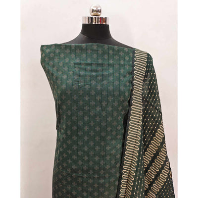 green-woven-pure-cotton-dress-material-1