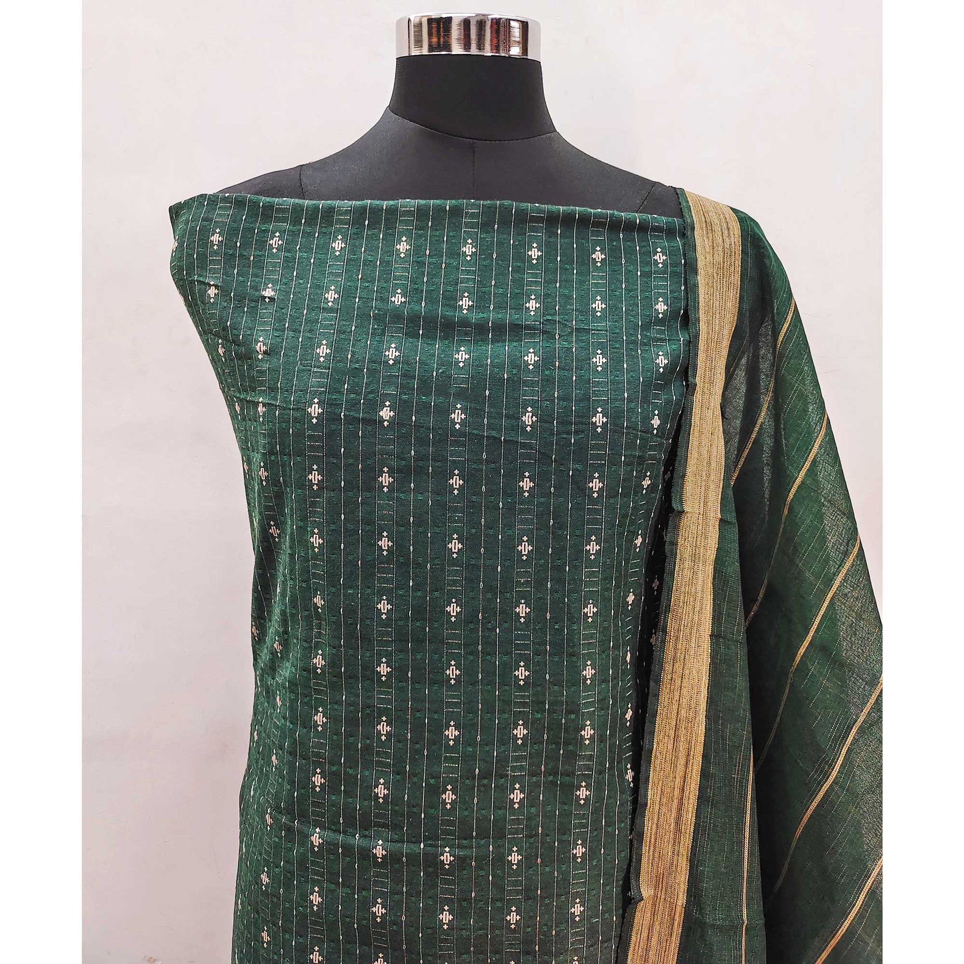 green-woven-pure-cotton-dress-material-2