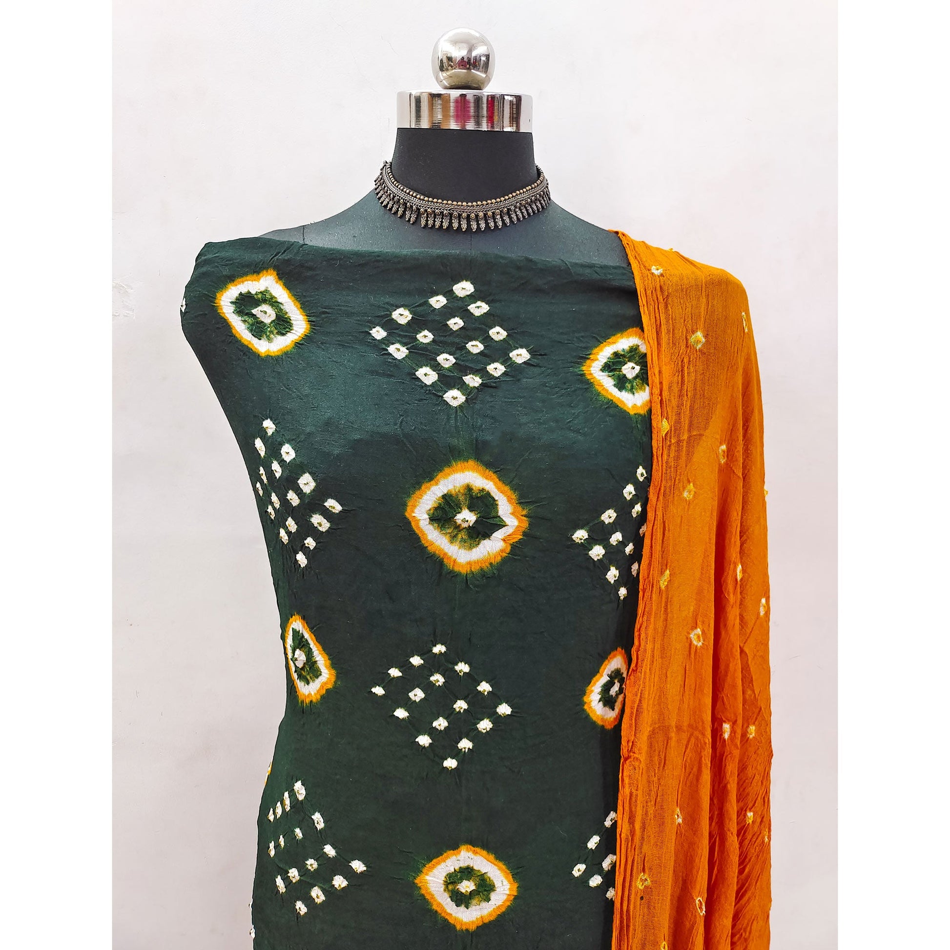 green-tie-dye-printed-rayon-dress-material