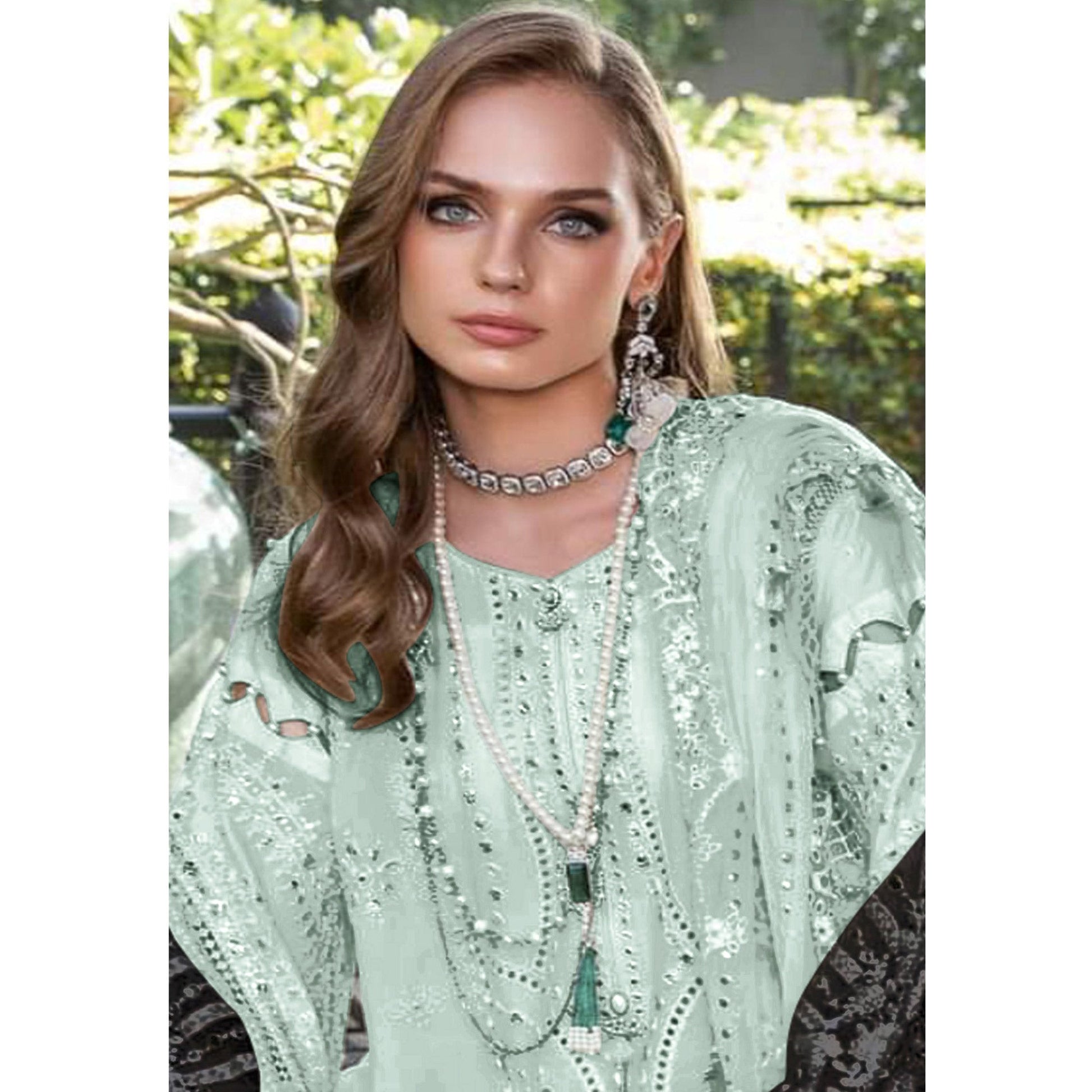green-floral-embroidered-georgette-semi-stitched-pakistani-suit-3