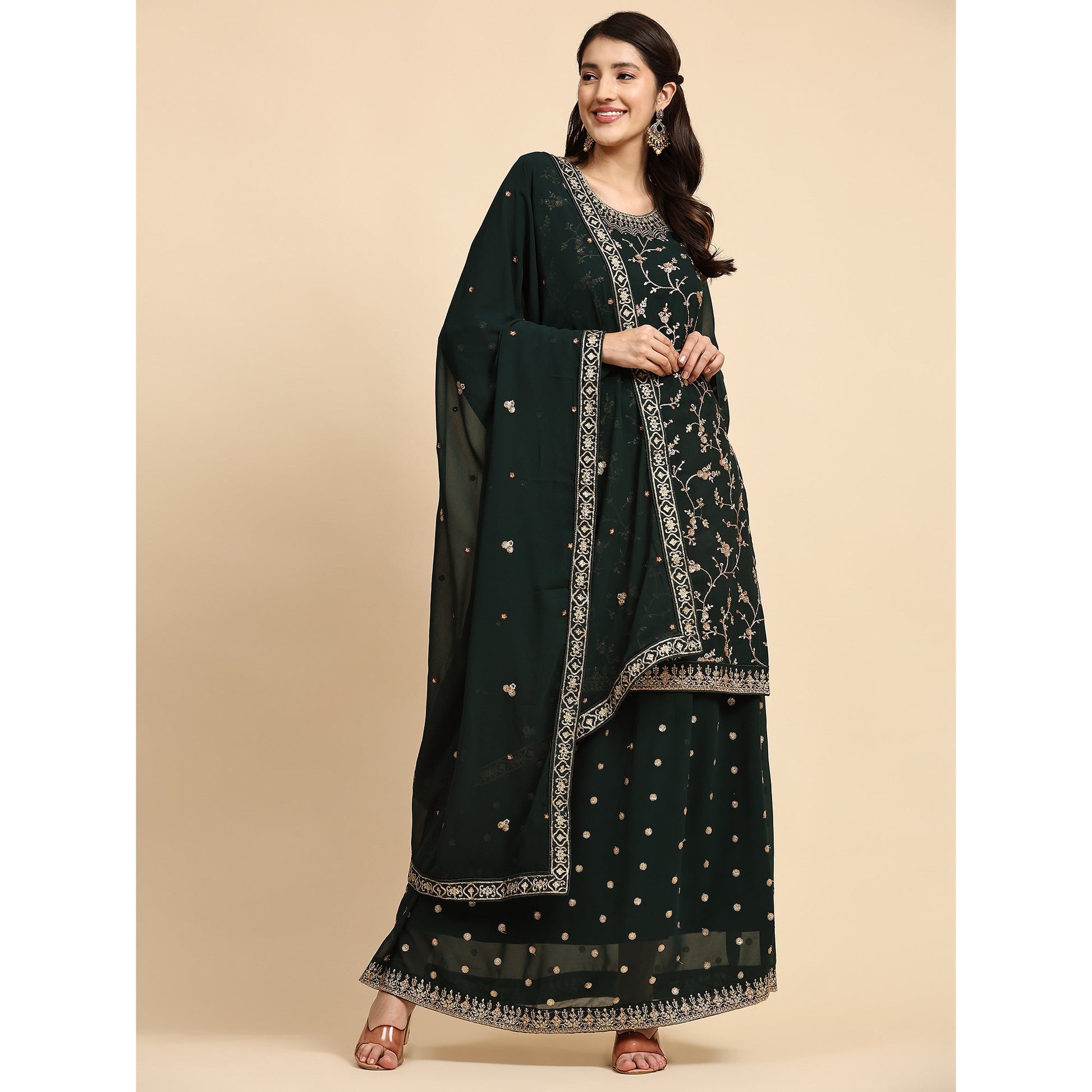 green-floral-embroidered-georgette-semi-stitched-suit-1