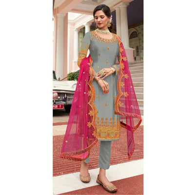 grey-embroidered-georgette-lehenga-kameez-and-suit