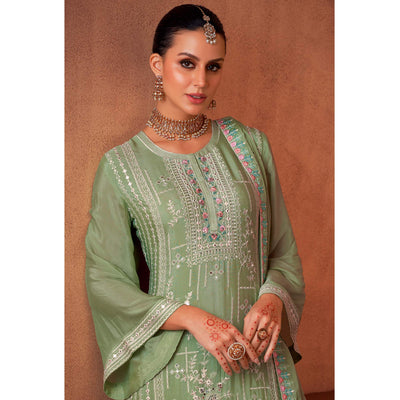 green-floral-sequins-embroidered-georgette-semi-stitched-palazzo-suit
