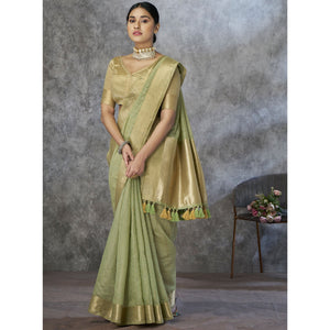 green-woven-cotton-silk-saree-with-tassels-20