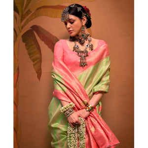 green-woven-art-silk-zari-saree