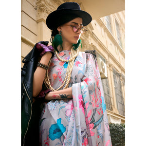 grey-floral-digital-printed-satin-saree-1