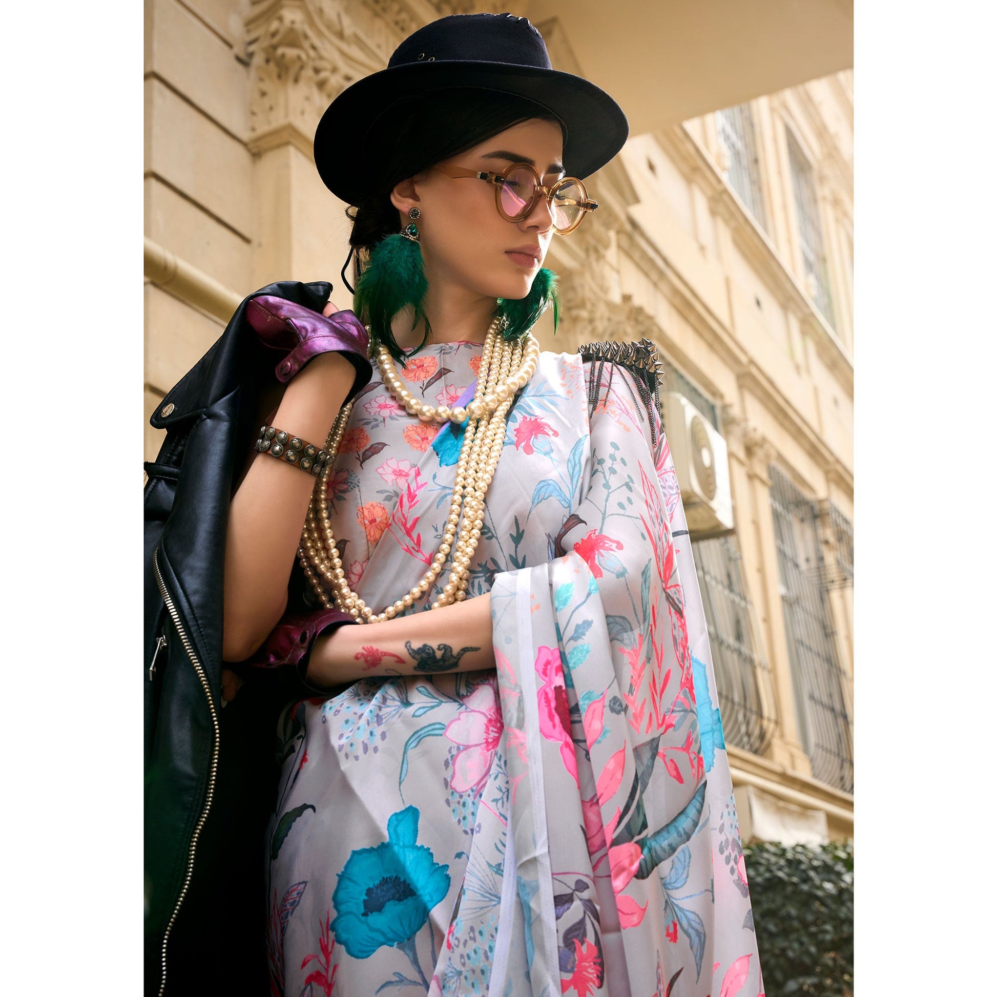 grey-floral-digital-printed-satin-saree-1