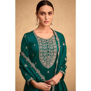 green-sequins-embroidered-art-silk-semi-stitched-suit