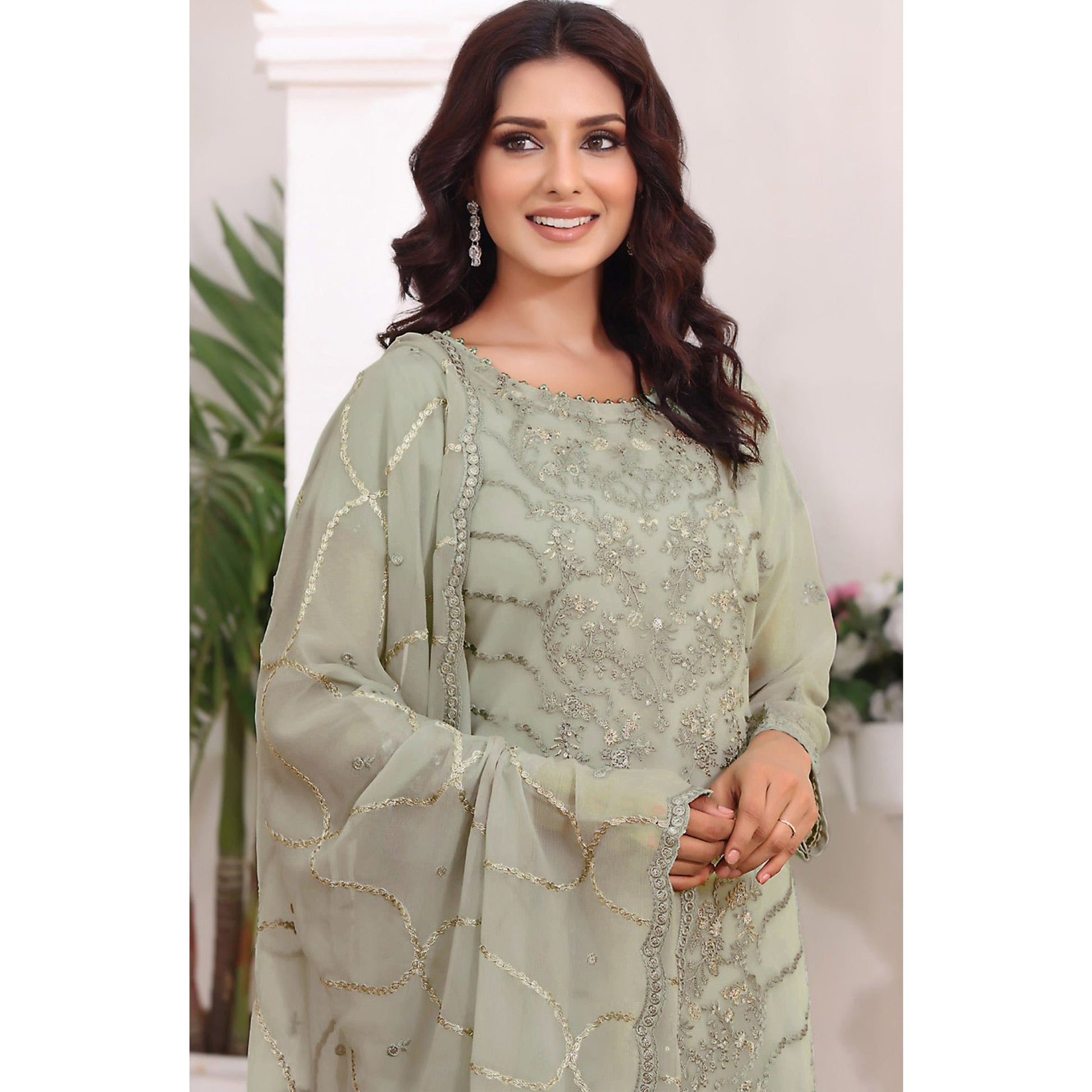 green-embroidered-georgette-pakistani-dress-material-1