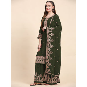 green-floral-embroidered-georgette-semi-stitched-suit-4