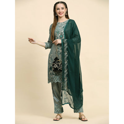 green-floral-embroidered-georgette-semi-stitched-pakistani-suit