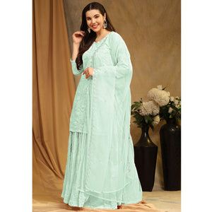 green-embroidered-georgette-semi-stitched-sharara-suit-1