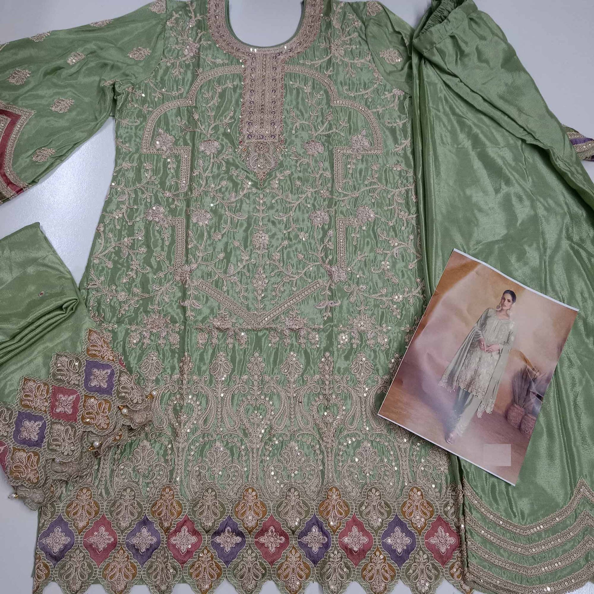 green-floral-sequins-embroidered-chinon-palazzo-suit-36