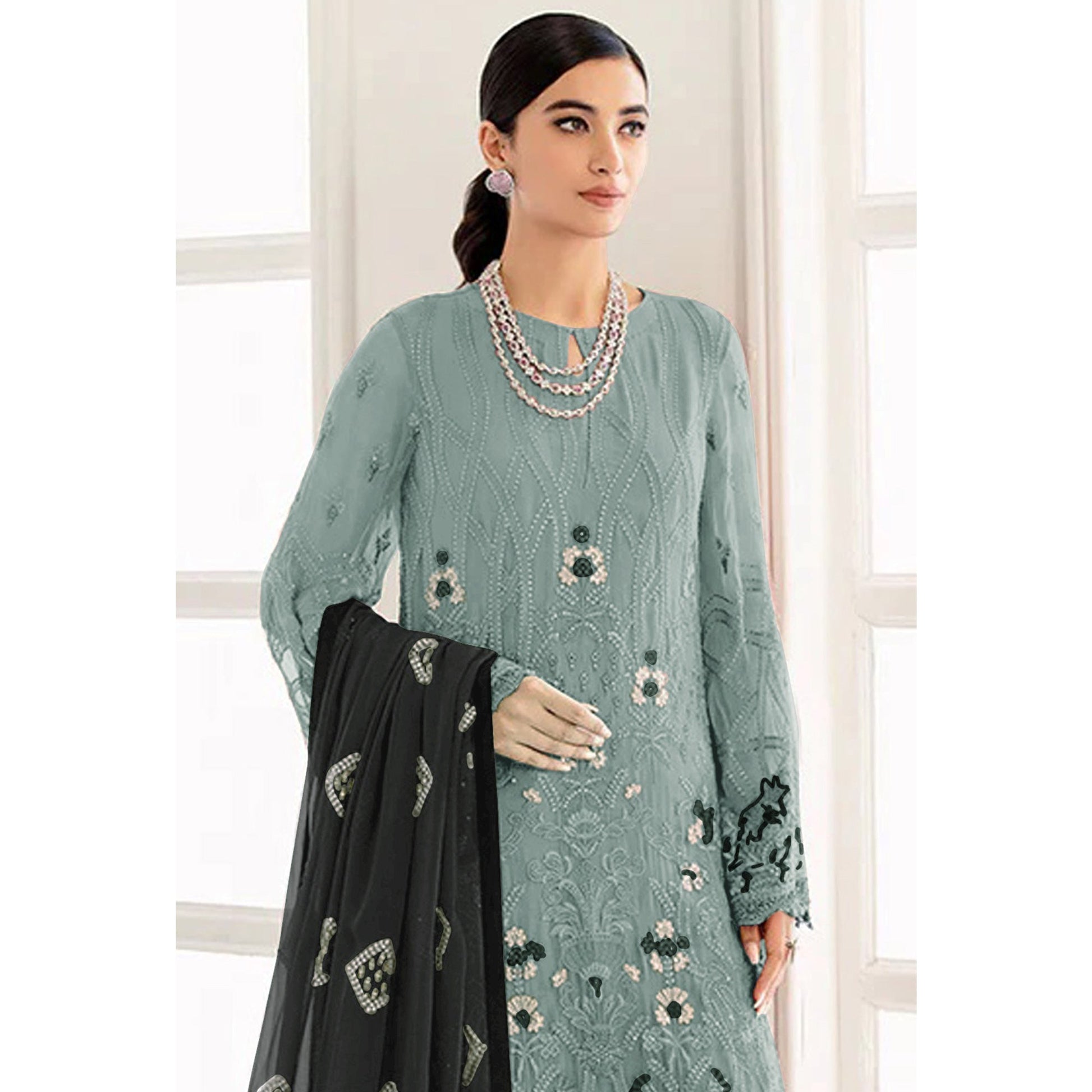 grey-embroidered-georgette-semi-stitched-pakistani-suit