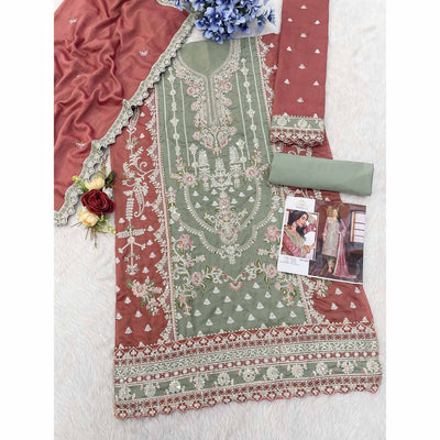 green-copper-rust-floral-sequins-embroidery-vichitra-silk-semi-stitched-pakistani-suit