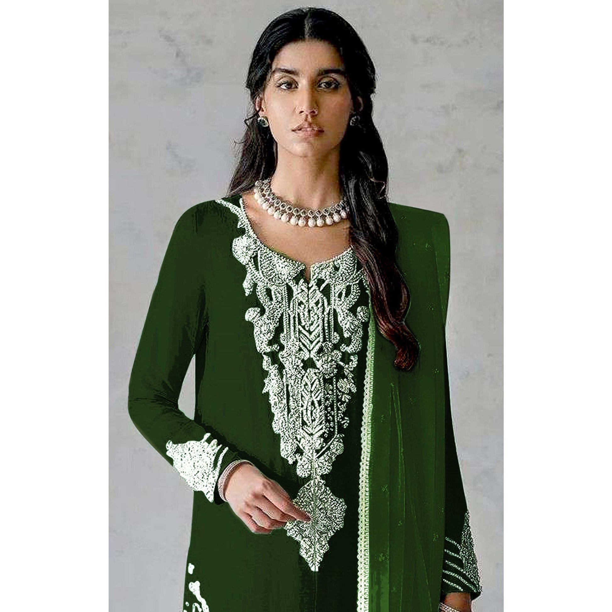 green-embroidered-georgette-pakistani-dress-material