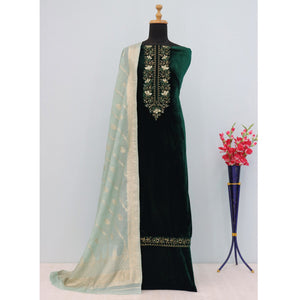 green-embroidered-velvet-semi-stitched-salwar-suit-1