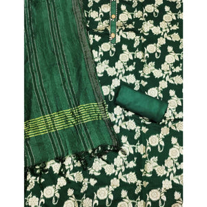 green-floral-woven-modal-dress-material