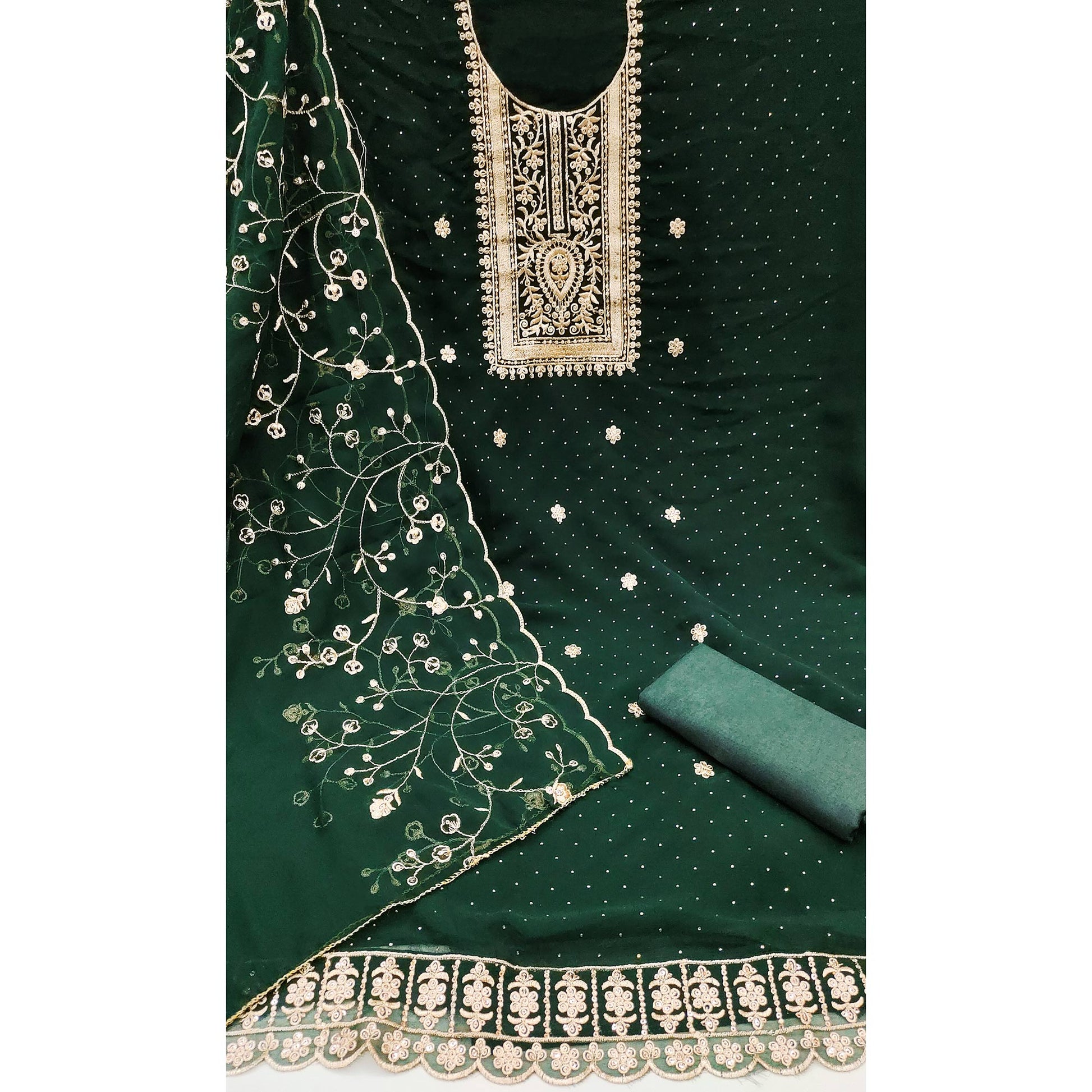 green-floral-embroidery-with-stonework-georgette-dress-material