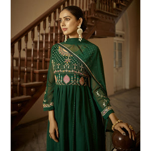 green-floral-sequins-embroidered-georgette-semi-stitched-anarkali-suit