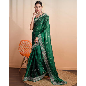 green-embroidered-tussar-silk-saree