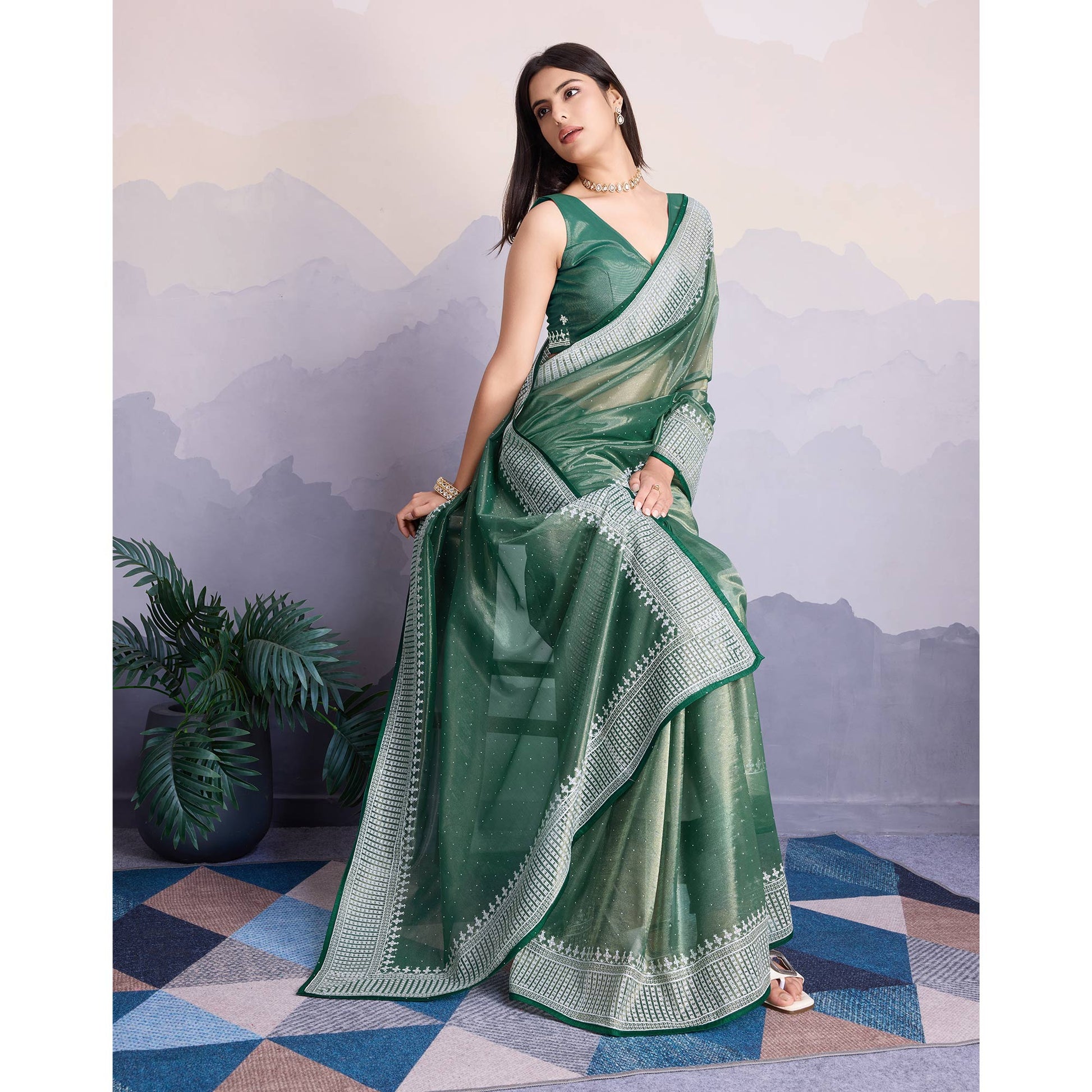 green-swarovski-work-embroidered-net-saree