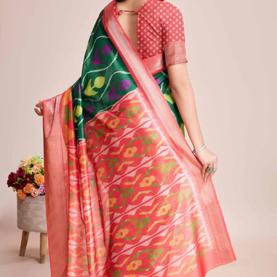 green-patola-printed-dola-silk-saree-6