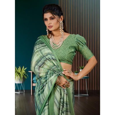 green-digital-printed-satin-saree-2