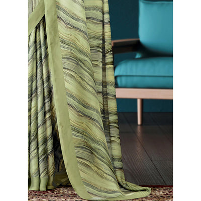 green-digital-printed-satin-saree-1