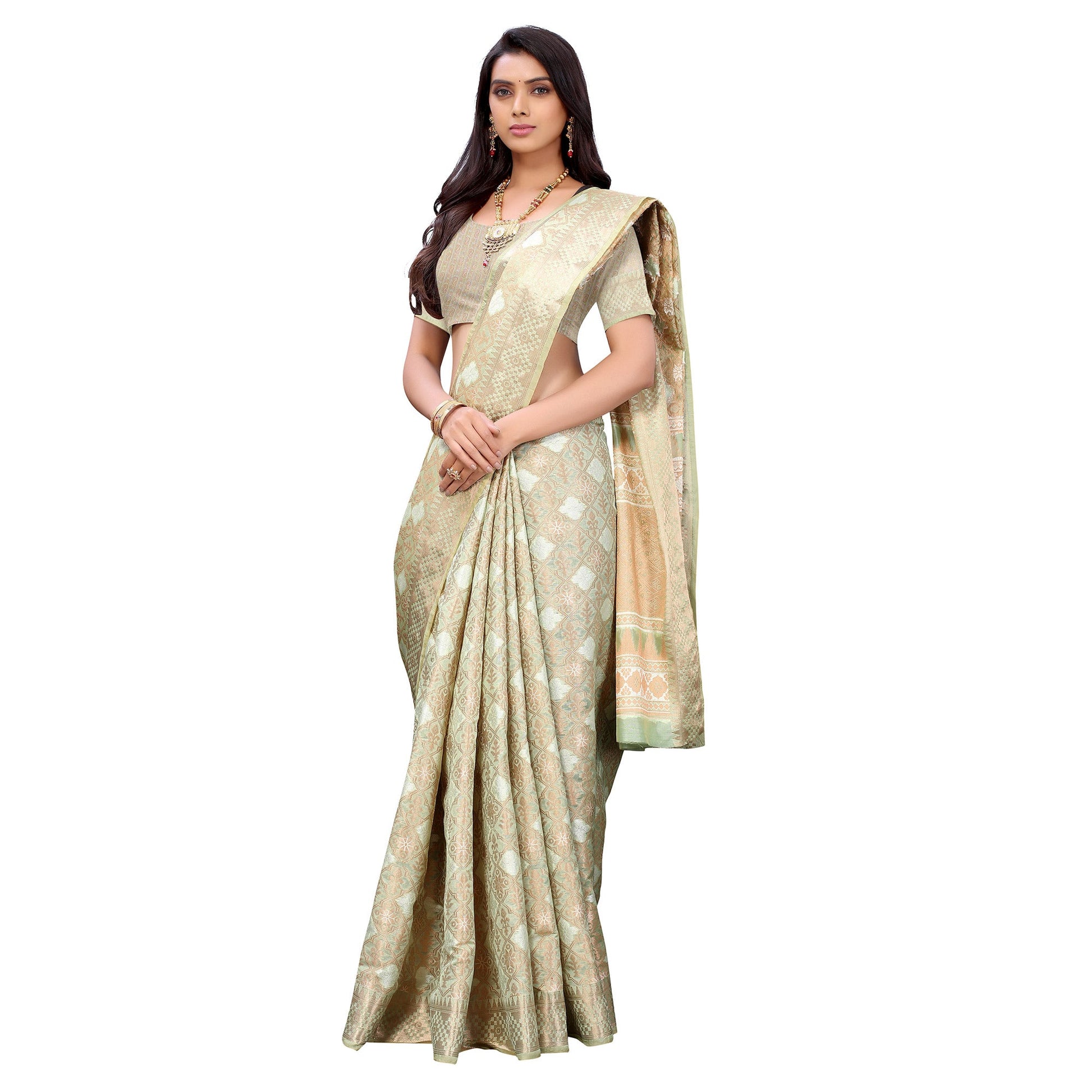 green-festive-wear-woven-organza-banarasi-saree-133853