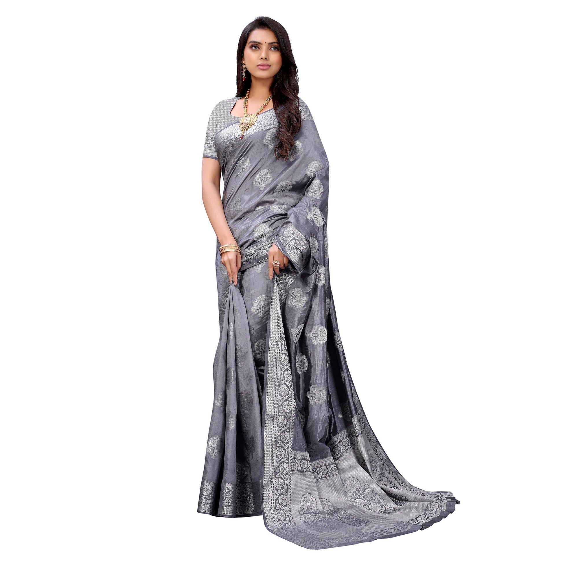 grey-festive-wear-woven-soft-raw-silk-saree-133858