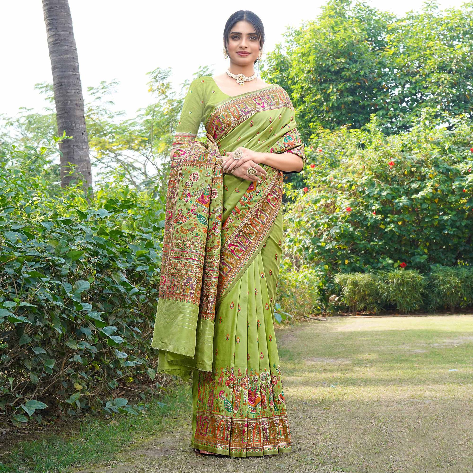 11green-woven-pure-silk-saree