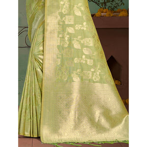 green-floral-woven-cotton-silk-saree-with-tassels-7