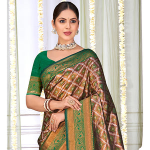 green-woven-cotton-silk-saree-with-tassels-18