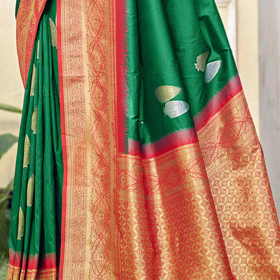 green-woven-banarasi-silk-saree-with-tassels-19