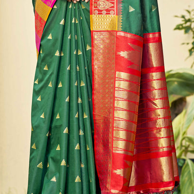 green-woven-banarasi-silk-saree-with-tassels-21